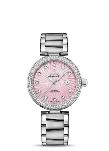 Omega LadyMatic Co-Axial 34 Stainless Steel / Diamond / Pink MOP / Bracelet 425.35.34.20.57.001 (42535342057001)